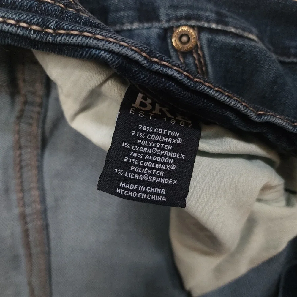 BKE Nolan Jeans Men 36x32 Blue Medium Wash Straight Leg Stretch Coolmax Denim